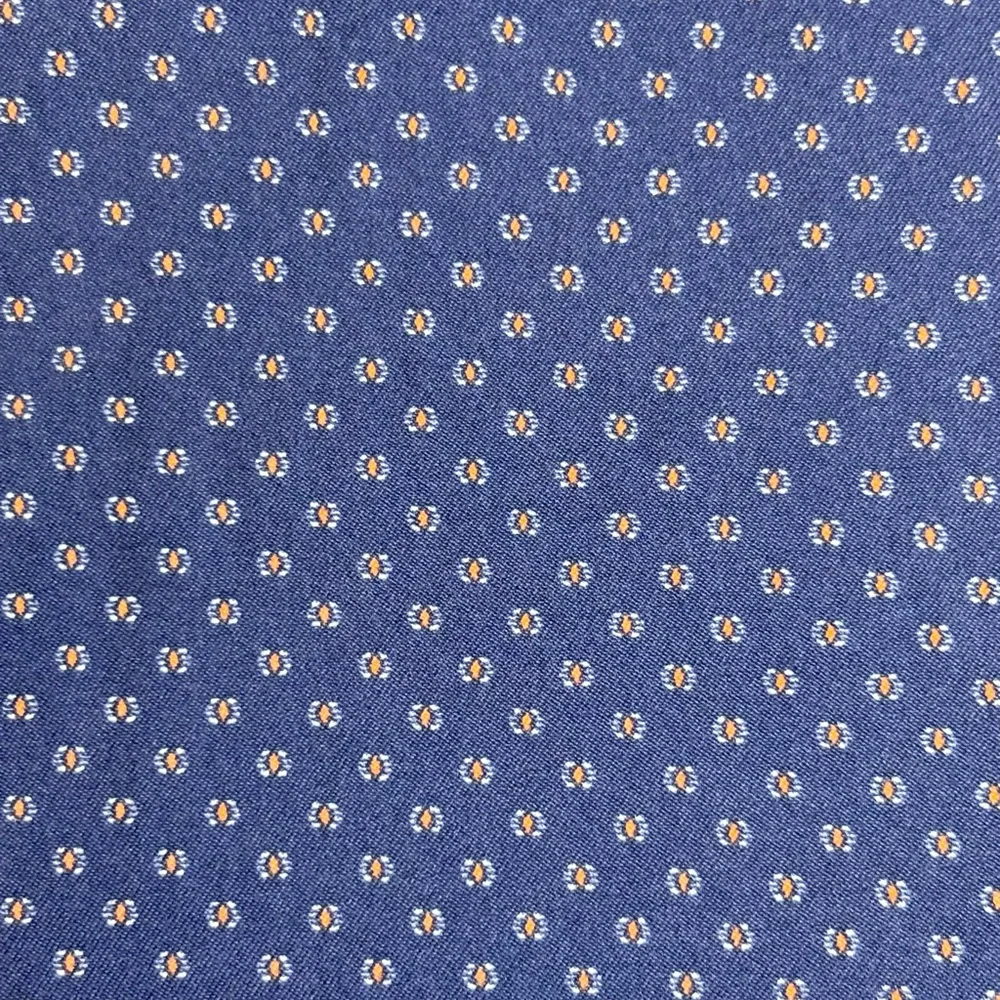 Bugatchi Button Up Shirt Shaped Fit Men’s Xxl Blue Geometric Print - Picture 8 of 9